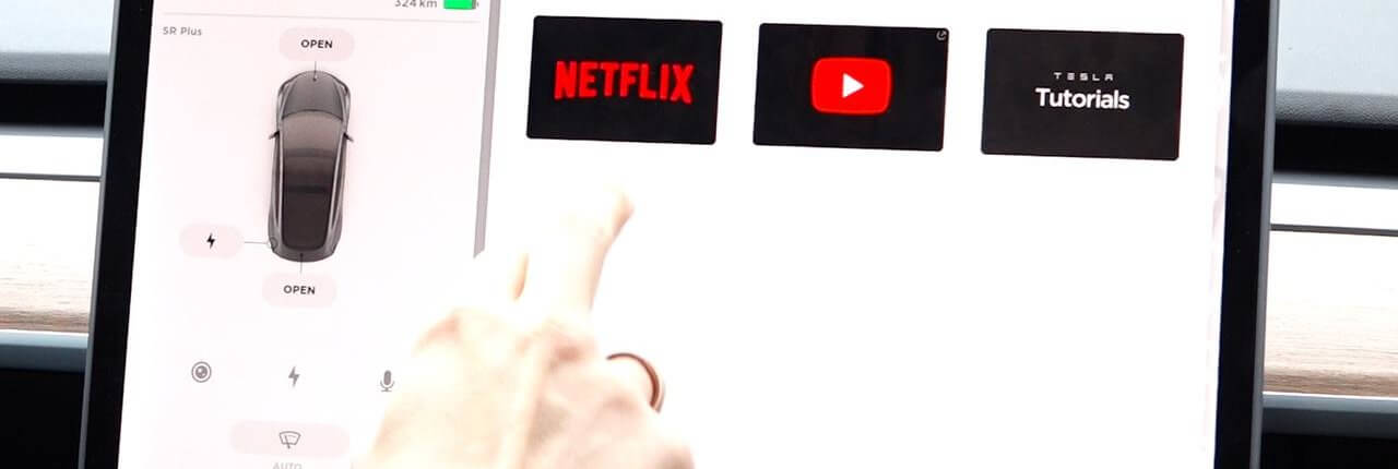 Netflix kijken tijdens Tesla opladen