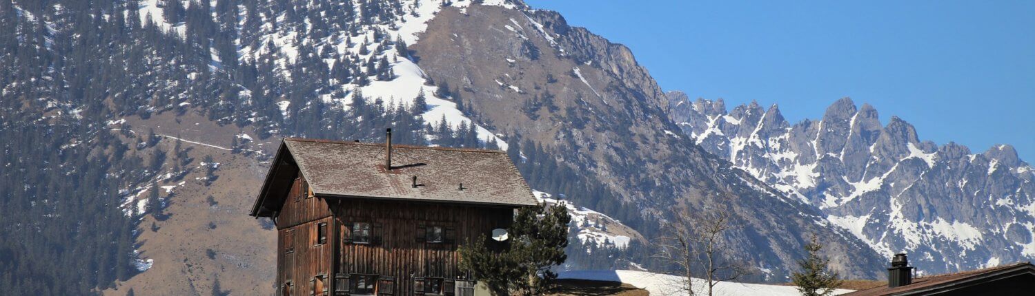 Zwitserland berghuis uitzicht