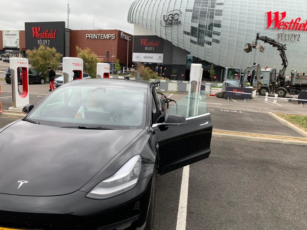 Tesla opladen in Frankrijk bij Supercharger