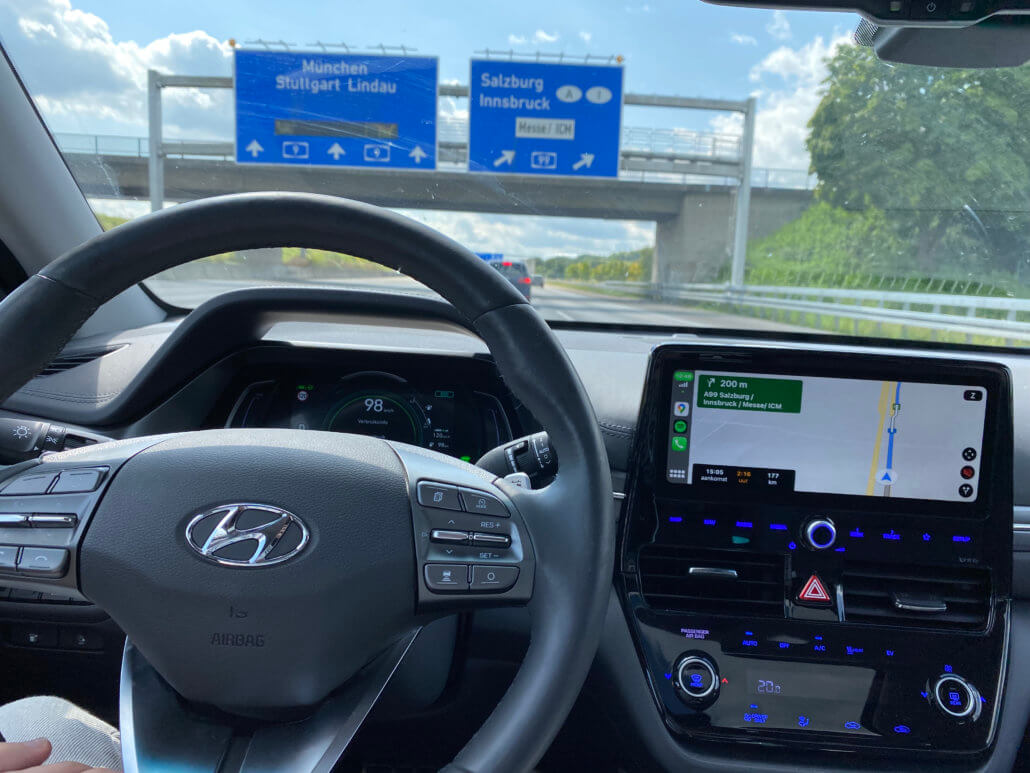 Hyundai IONIQ Electric onderweg naar Oostenrijk