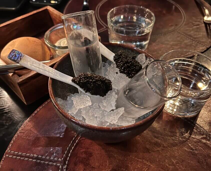‘Shot of vodka met Caviar’