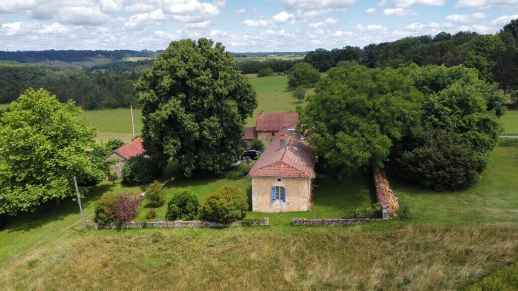 Het vakantiehuis en de omgeving in Vergt in de Dordogne