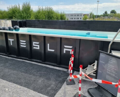 Nieuw: zwemmen tijdens het Superchargen van je Tesla