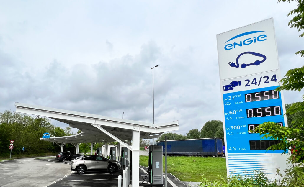 Goed nieuws: Engie opent steeds meer snellaadstations in Frankrijk