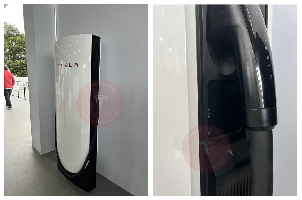 Tesla Supercharger V4 met betaalterminal - Tesla Owners UK