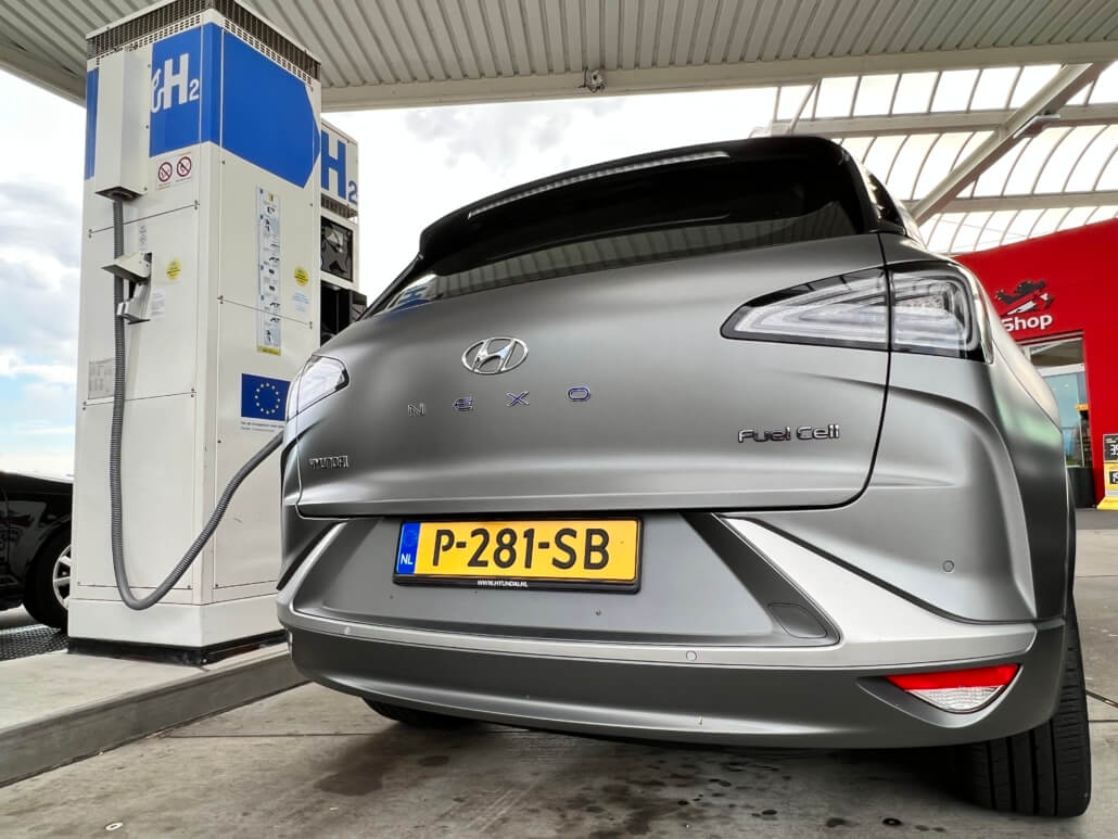 De Hyundai NEXO waterstofauto met Fuel Cell