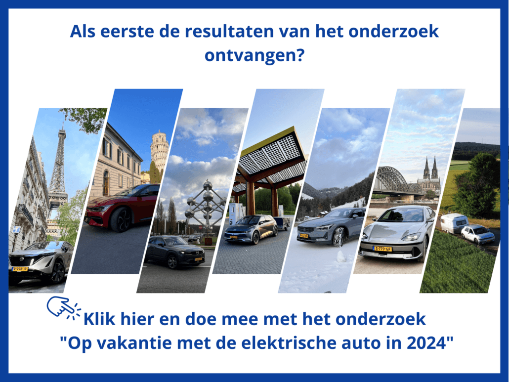 Doe mee met het onderzoek: "Op vakantie met de elektrische auto in 2024"