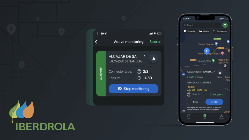 De Iberdrola app helpt je bij het opladen van je elektrische auto in Spanje en Portugal